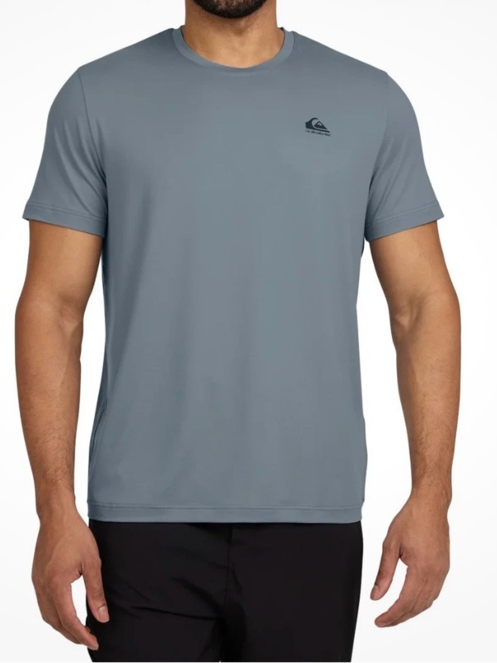 Quiksilver Men’s Slate Blue Performance Crew Neck Short Sleeve Tee Size Small